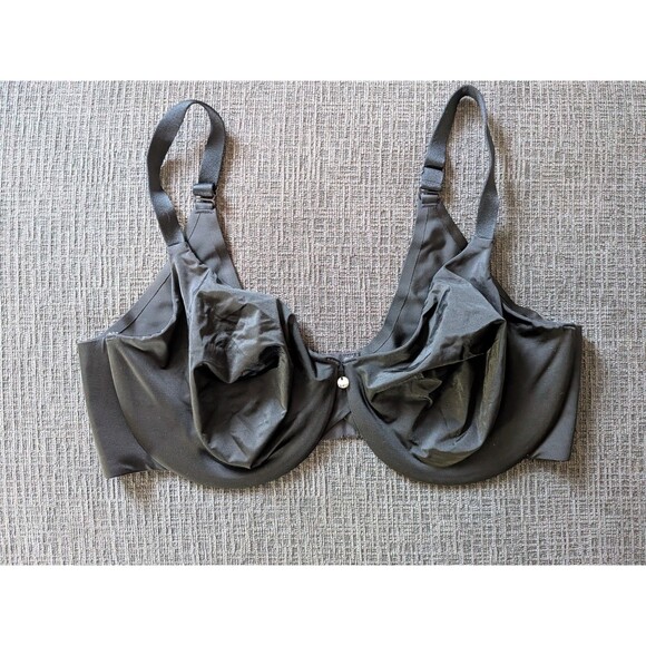 Cacique Other - Cacique Bra 40DDD Back Smoothing Lightly Lined Black Unpadded Wire Lane Bryant